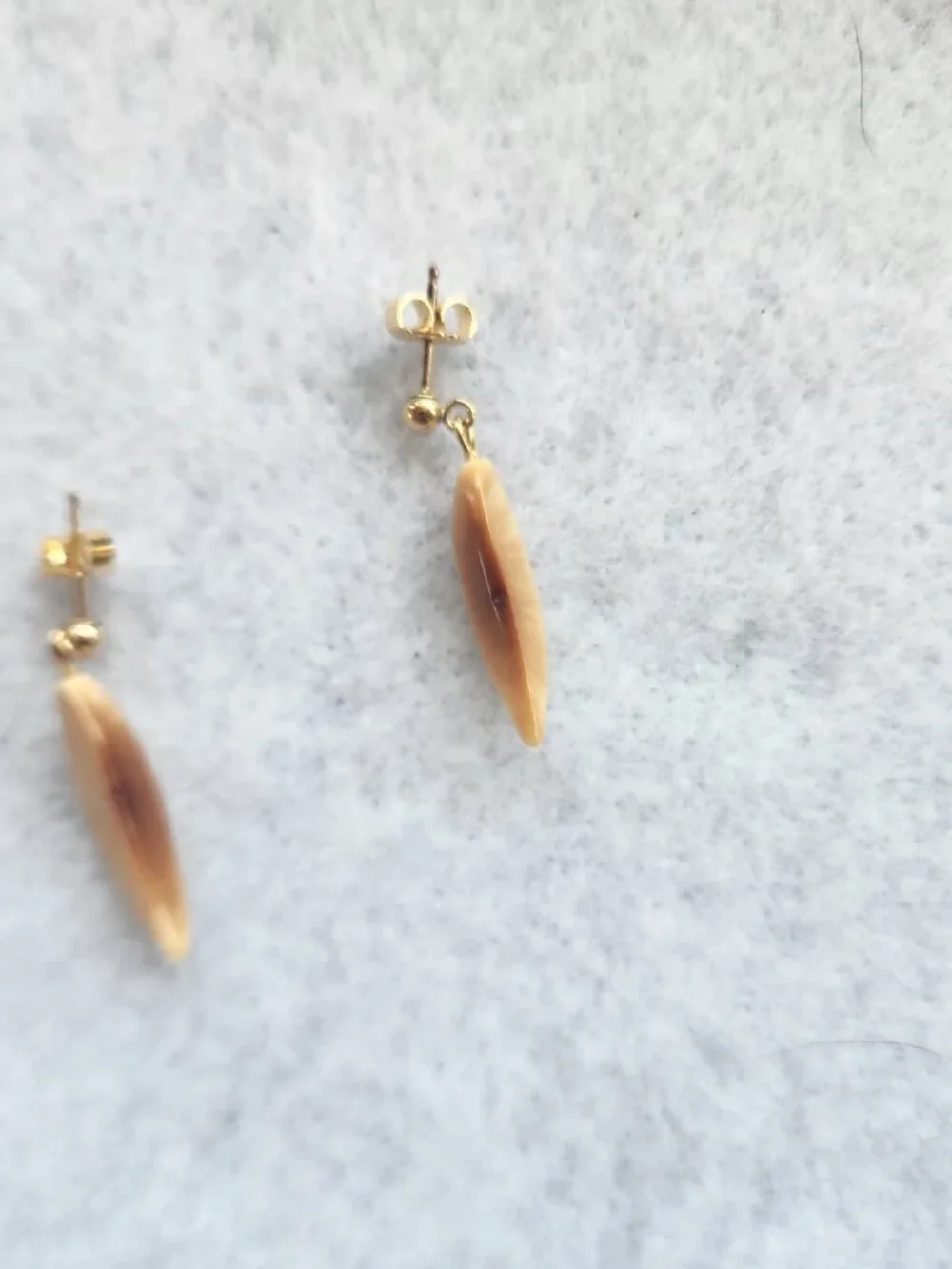Ancient Walrus Ivory post earrings
